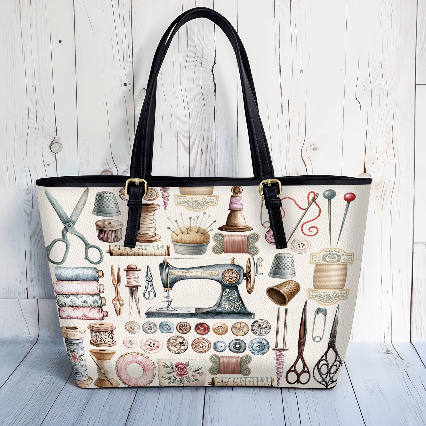 Lorva Leather Tote Bag Threaded Memories