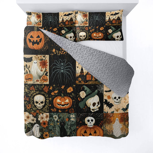 Halloween Lorva All Season Quilt 3-Piece Set Charming Floral