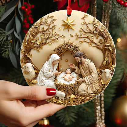 Lorva 2D Acrylic Ornament Holy Family