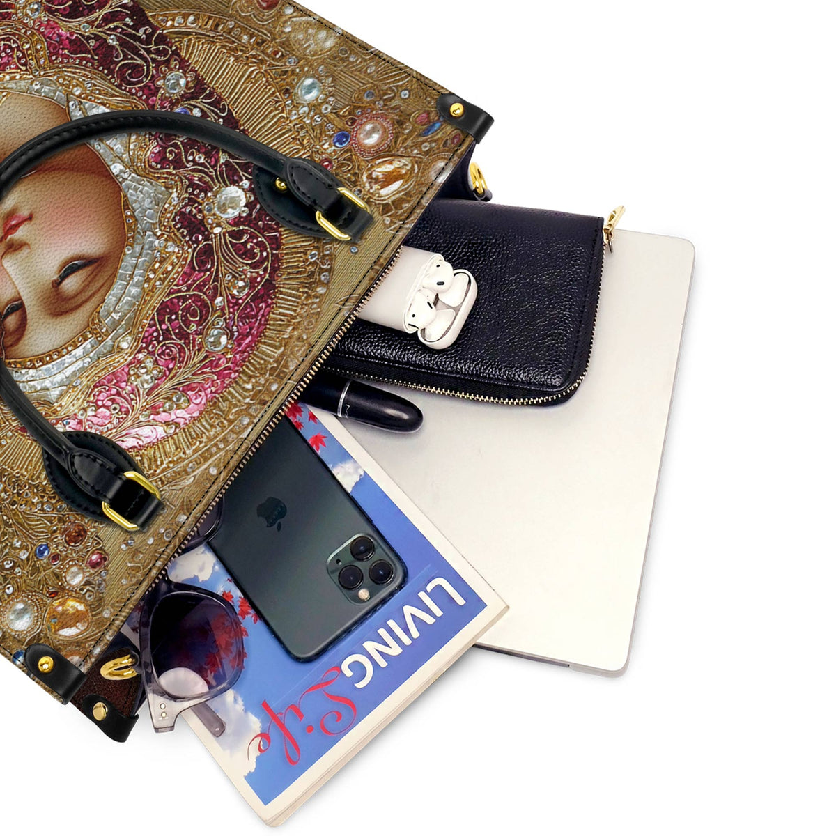 Lorva Leather Bag Heavenly Pearl Luxe