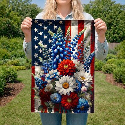 Lorva Garden America Flag Gorgeous Flowers