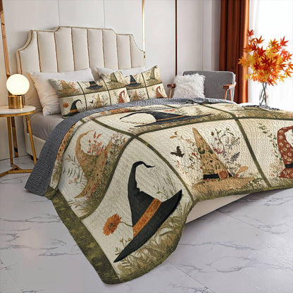 Witch Lorva All Season Quilt 3-Piece Set Garden Witch Hats
