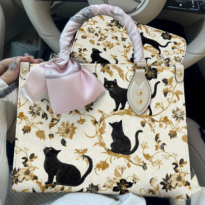 Lorva Leather Bag Midnight Black Cats