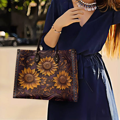 Lorva Leather Bag Sunflower Hope Love