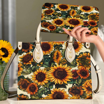Lorva Leather Bag Vintage Sunflower