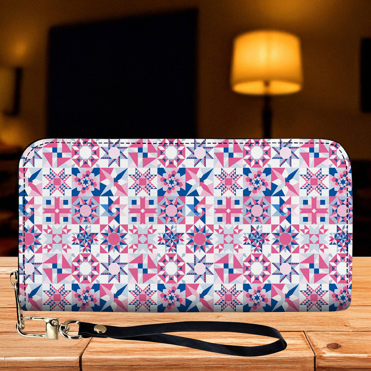 Lorva Leather Wallet Complicated Quilting Blocks
