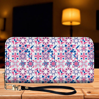 Lorva Leather Wallet Complicated Quilting Blocks