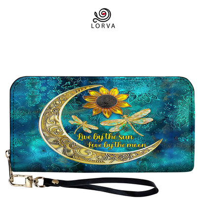 Lorva Leather Wallet Live By The Sun Love By The Moon