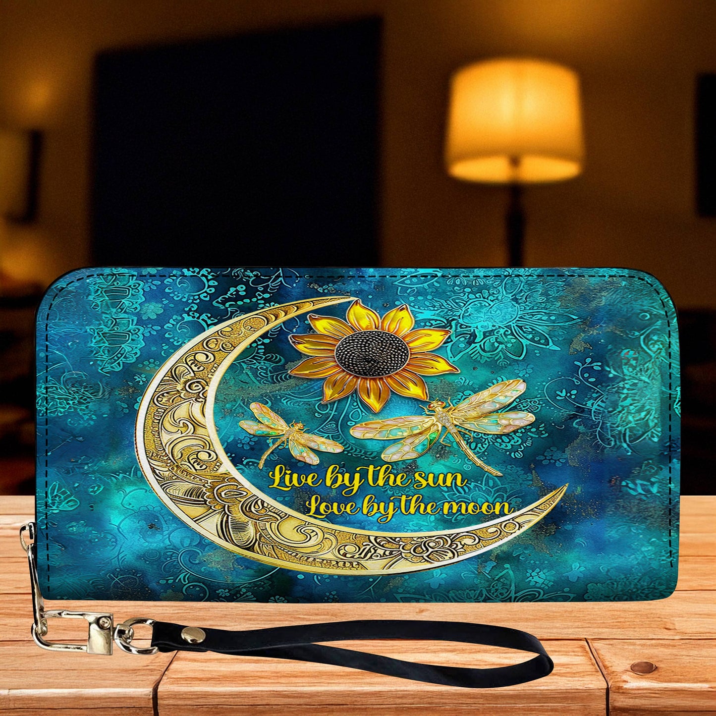Lorva Leather Wallet Live By The Sun Love By The Moon