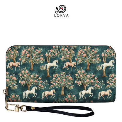 Lorva Horse Leather Wallet Blossom Parade