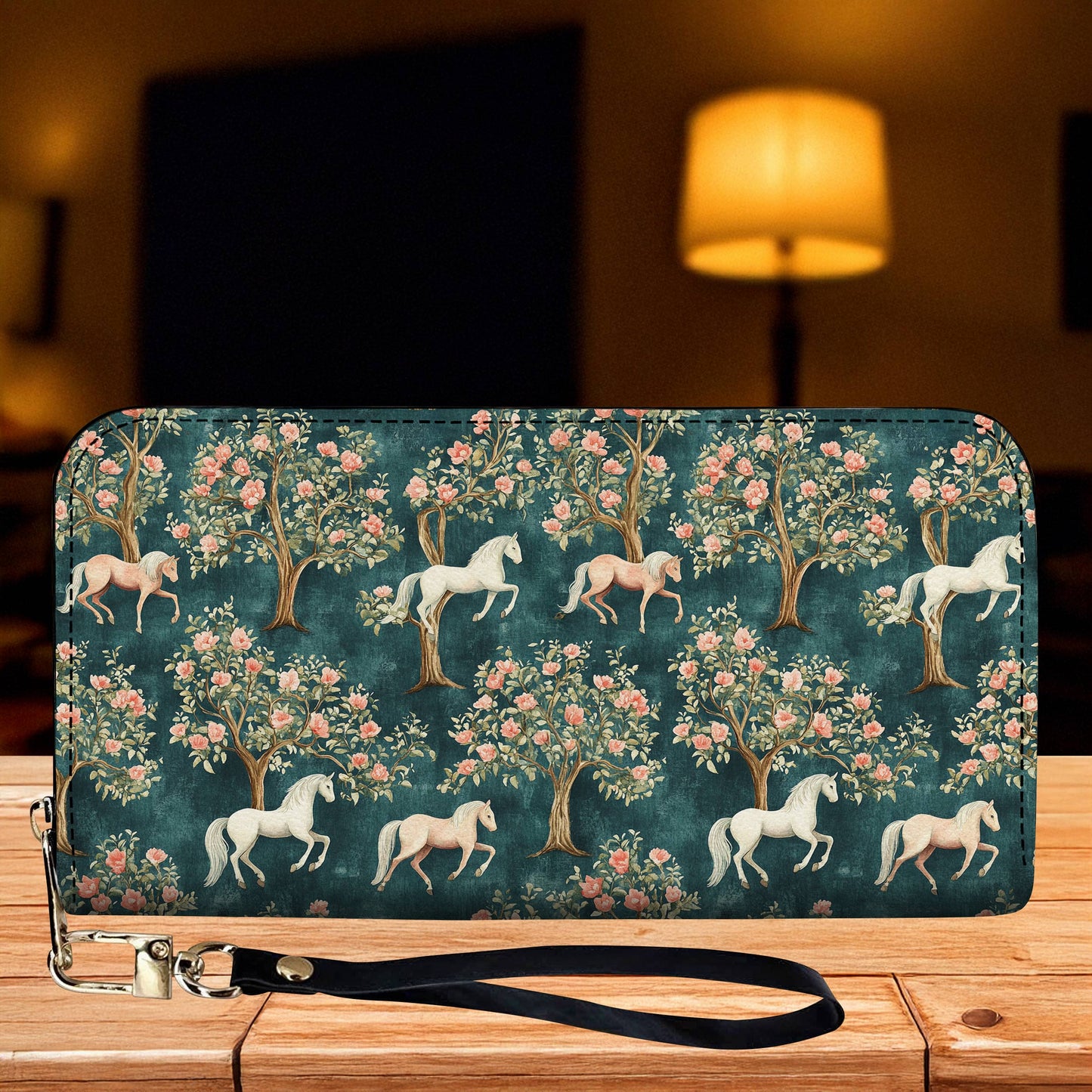 Lorva Horse Leather Wallet Blossom Parade