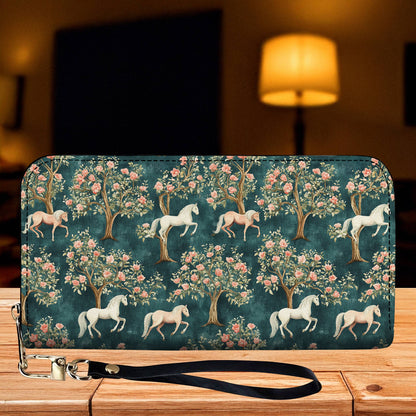 Lorva Horse Leather Wallet Blossom Parade