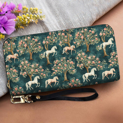 Lorva Horse Leather Wallet Blossom Parade