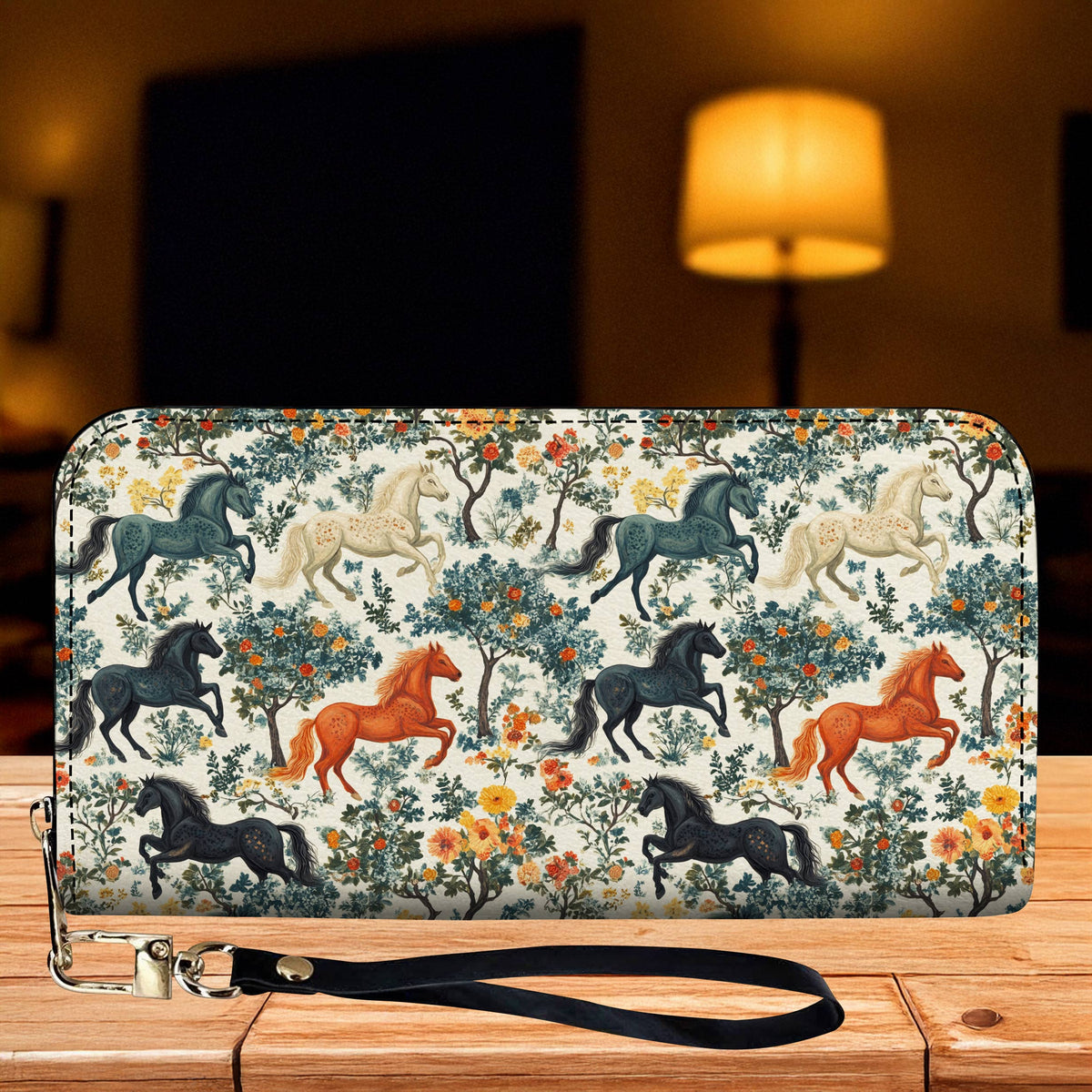 Lorva Horse Leather Wallet Mystic Forest Ride