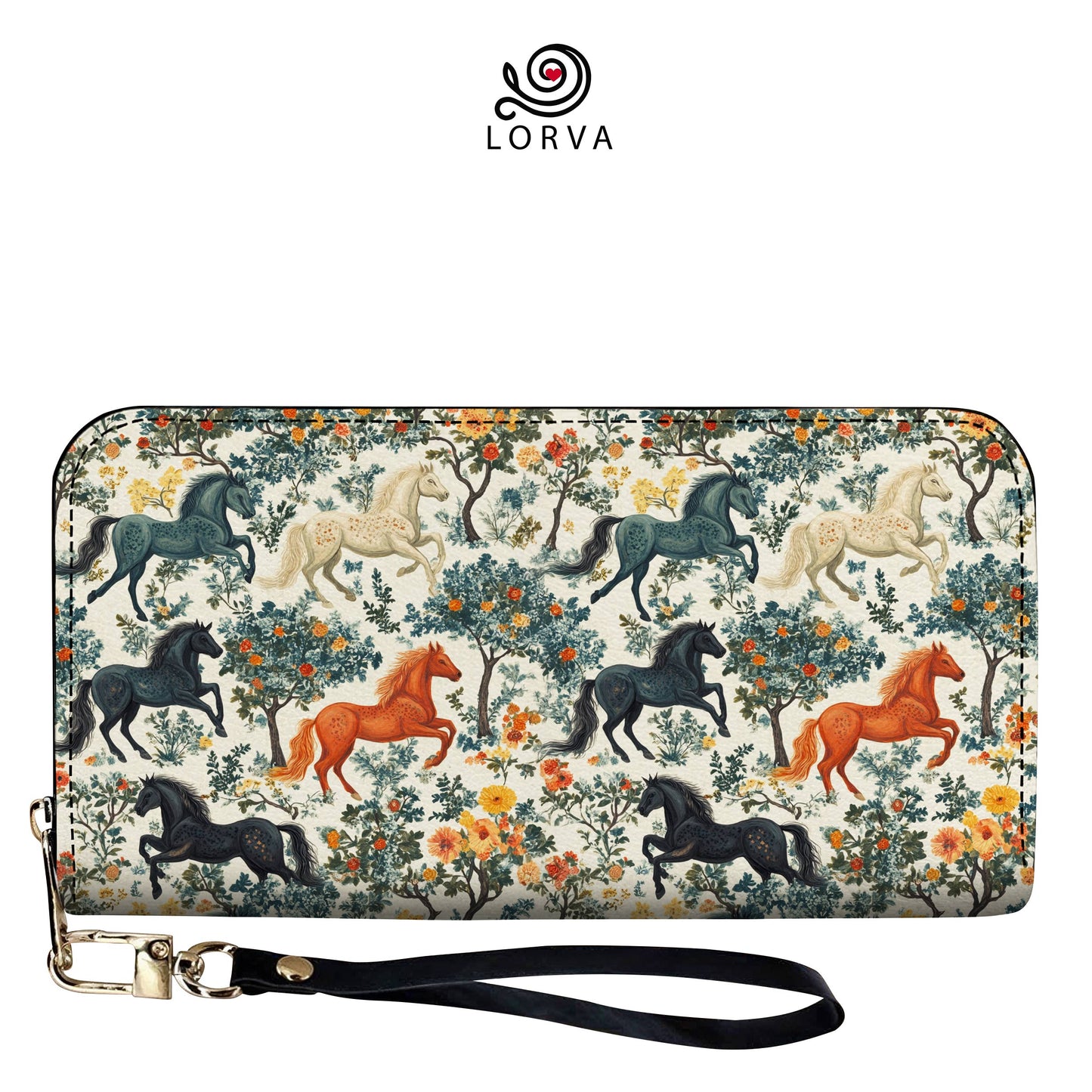 Lorva Horse Leather Wallet Mystic Forest Ride