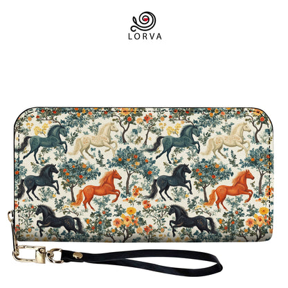 Lorva Horse Leather Wallet Mystic Forest Ride