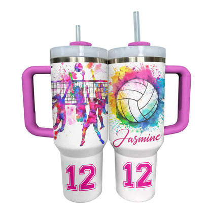 Lorva Personalized Tumbler Just A Girl Who Loves Volleyball