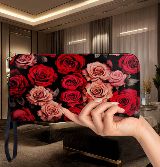 Lorva Leather Wallet Rose Elegance