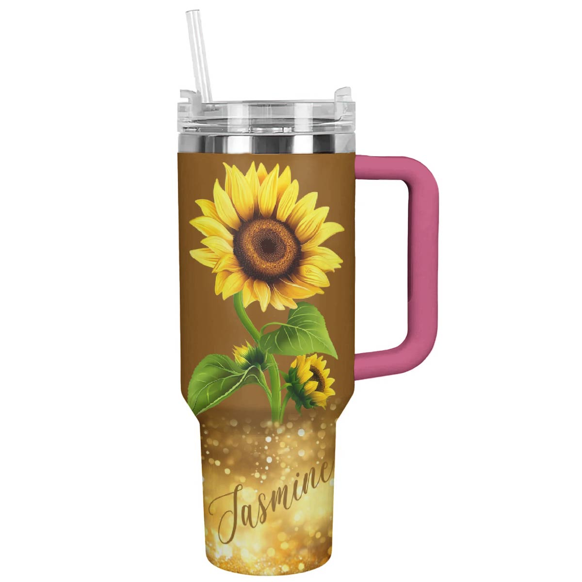 Lorva Personalized Sunflower Tumbler Hope Love Sunshine