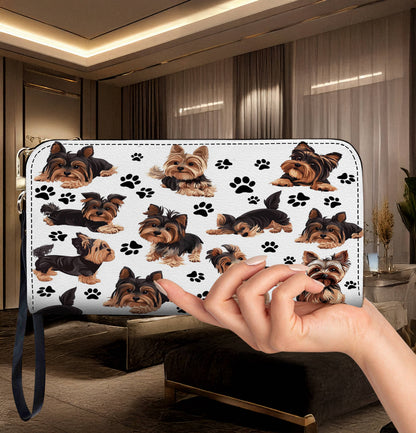 Lorva Leather Wallet Pawfectly Yorkie