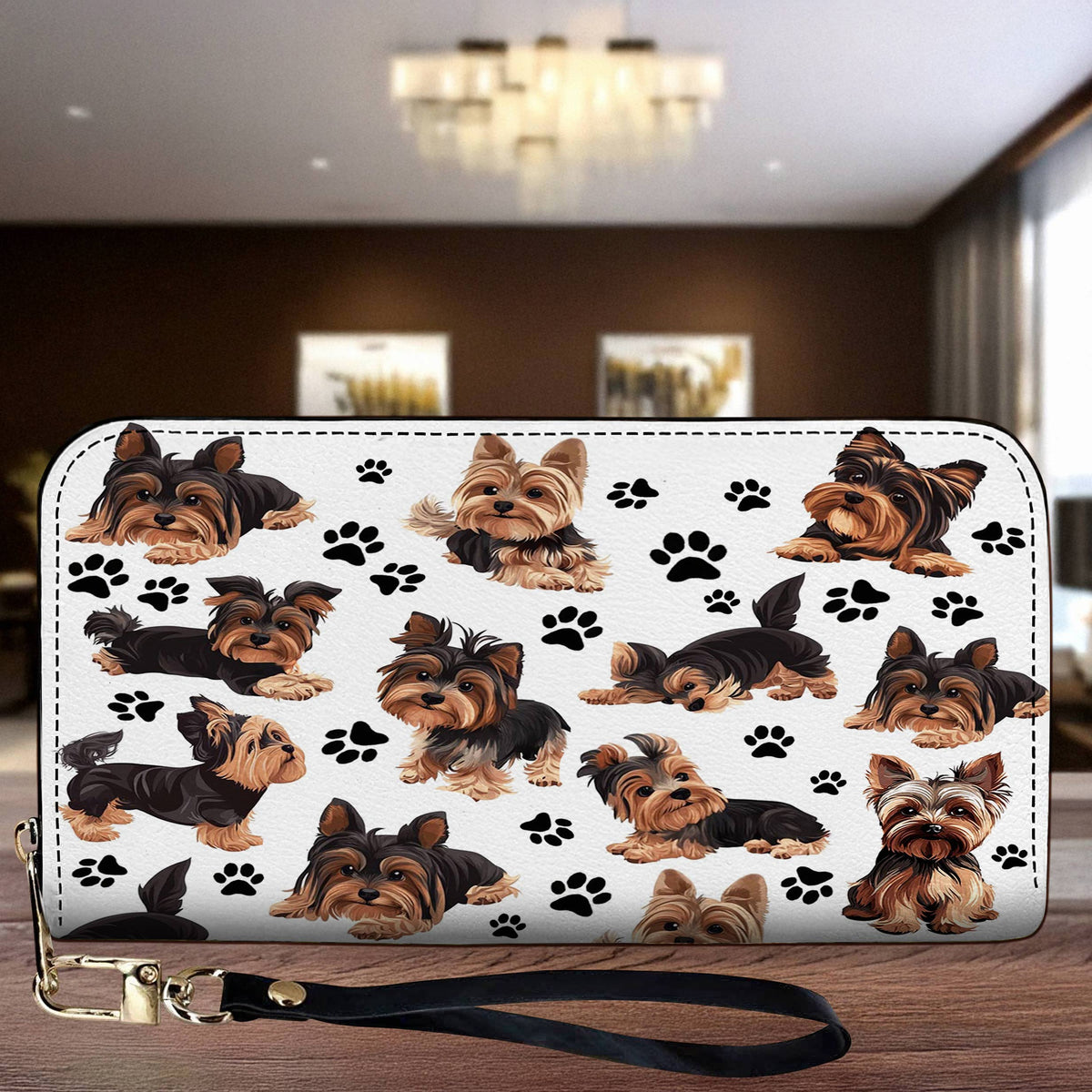 Lorva Leather Wallet Pawfectly Yorkie