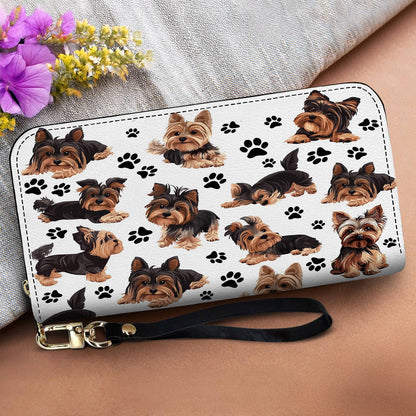 Lorva Leather Wallet Pawfectly Yorkie
