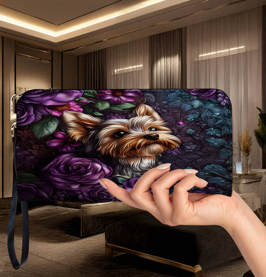 Lorva Leather Wallet Enchanted Yorkie
