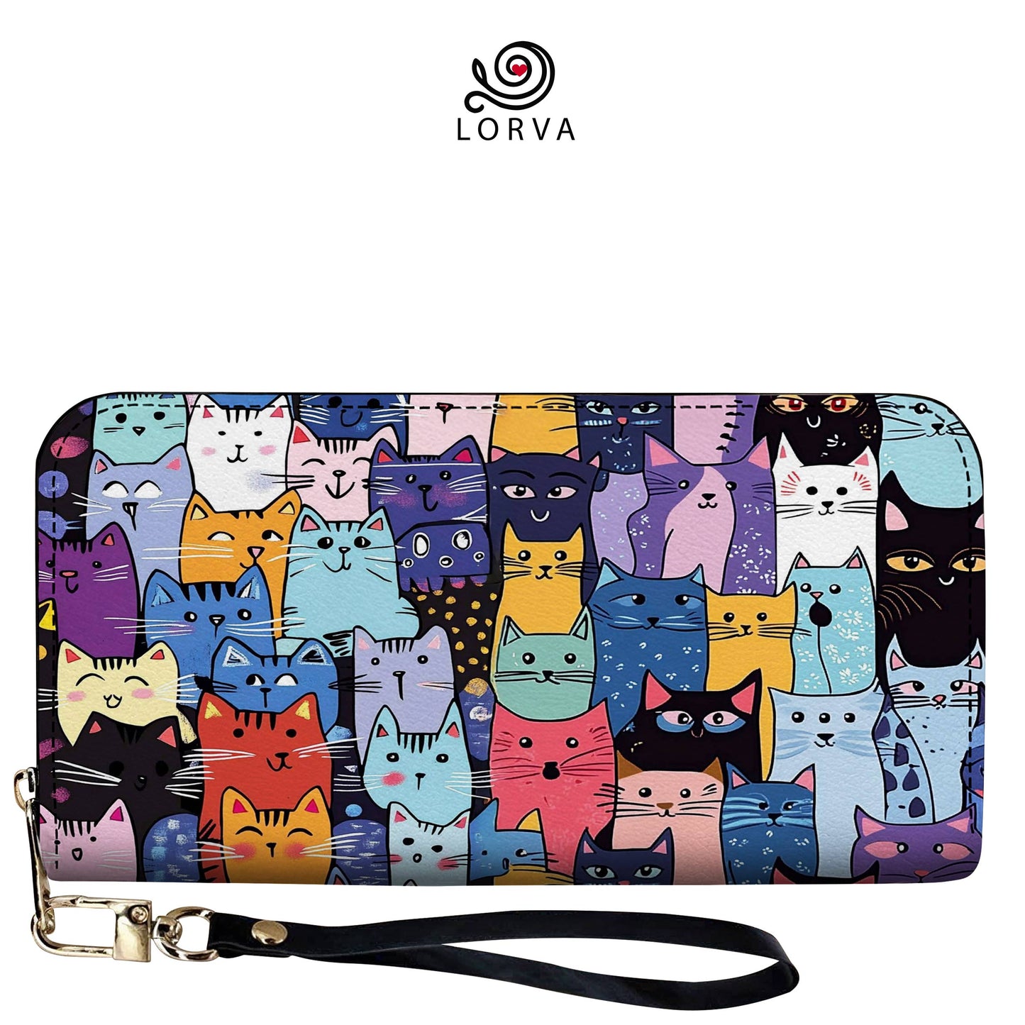 Lorva Leather Wallet Meowtiverse