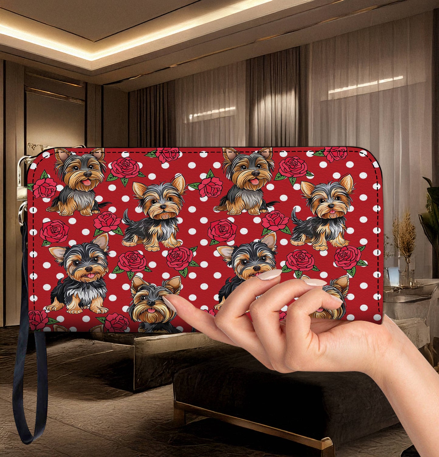 Lorva Leather Wallet Rosey Pup