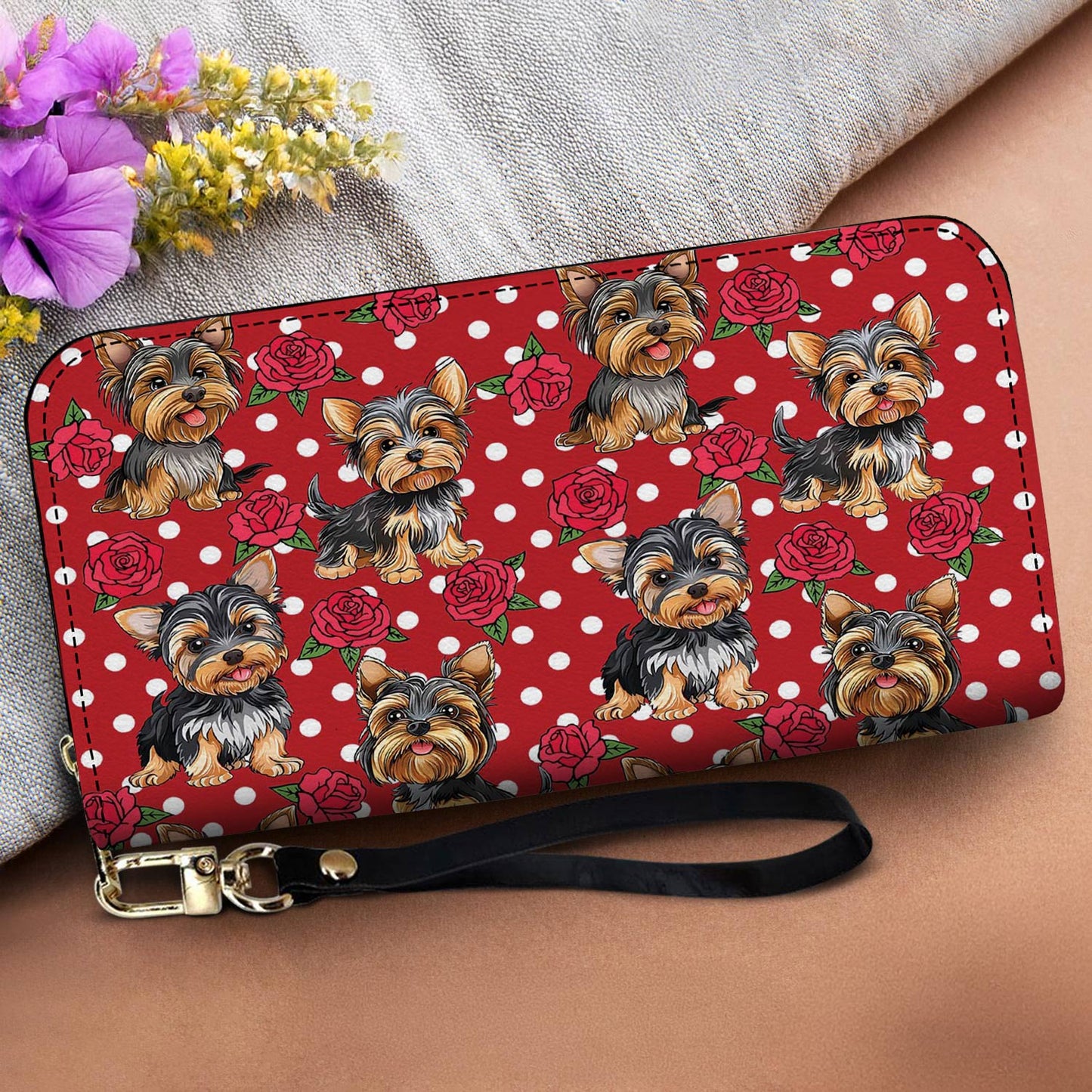 Lorva Leather Wallet Rosey Pup
