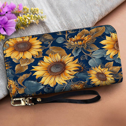 Lorva Leather Wallet Rustic Sunflower