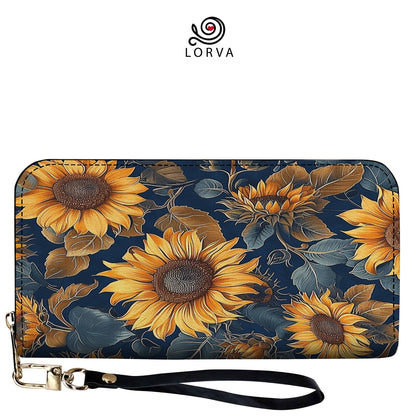 Lorva Leather Wallet Rustic Sunflower