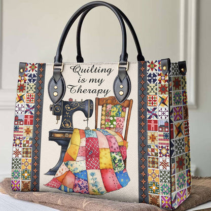 Lorva Leather Bag Quilting Is My Therapy