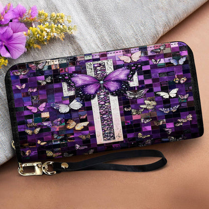 Lorva Butterfly Leather Wallet Mystic Blessings