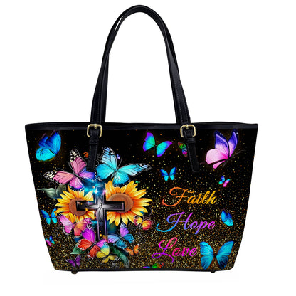 Lorva Butterfly Leather Tote Bag Sunshine & Spirit