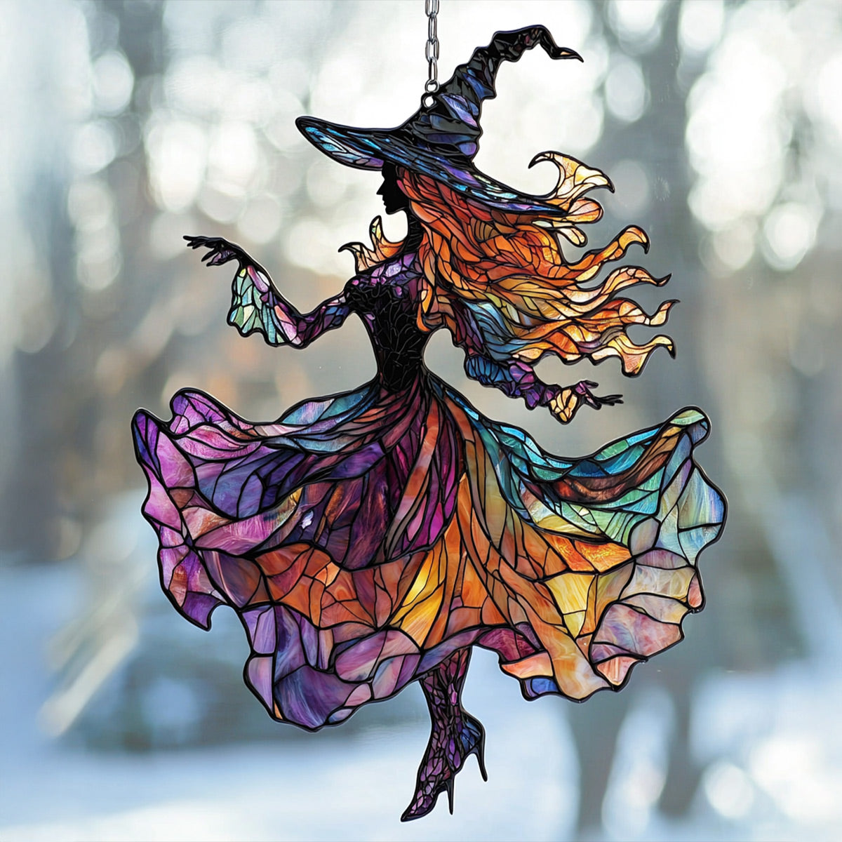 Lorva Witch Suncatcher Dancing In The Dark