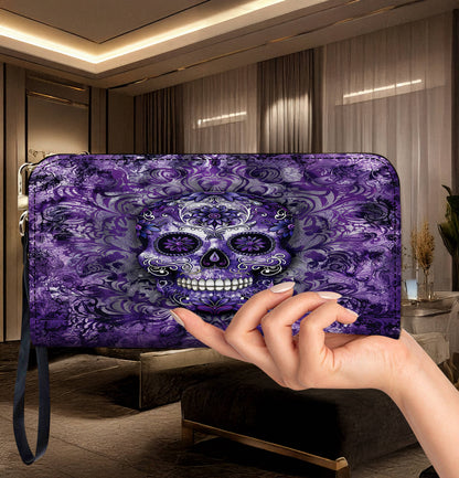 Lorva Leather Wallet Royal Skull Elegance