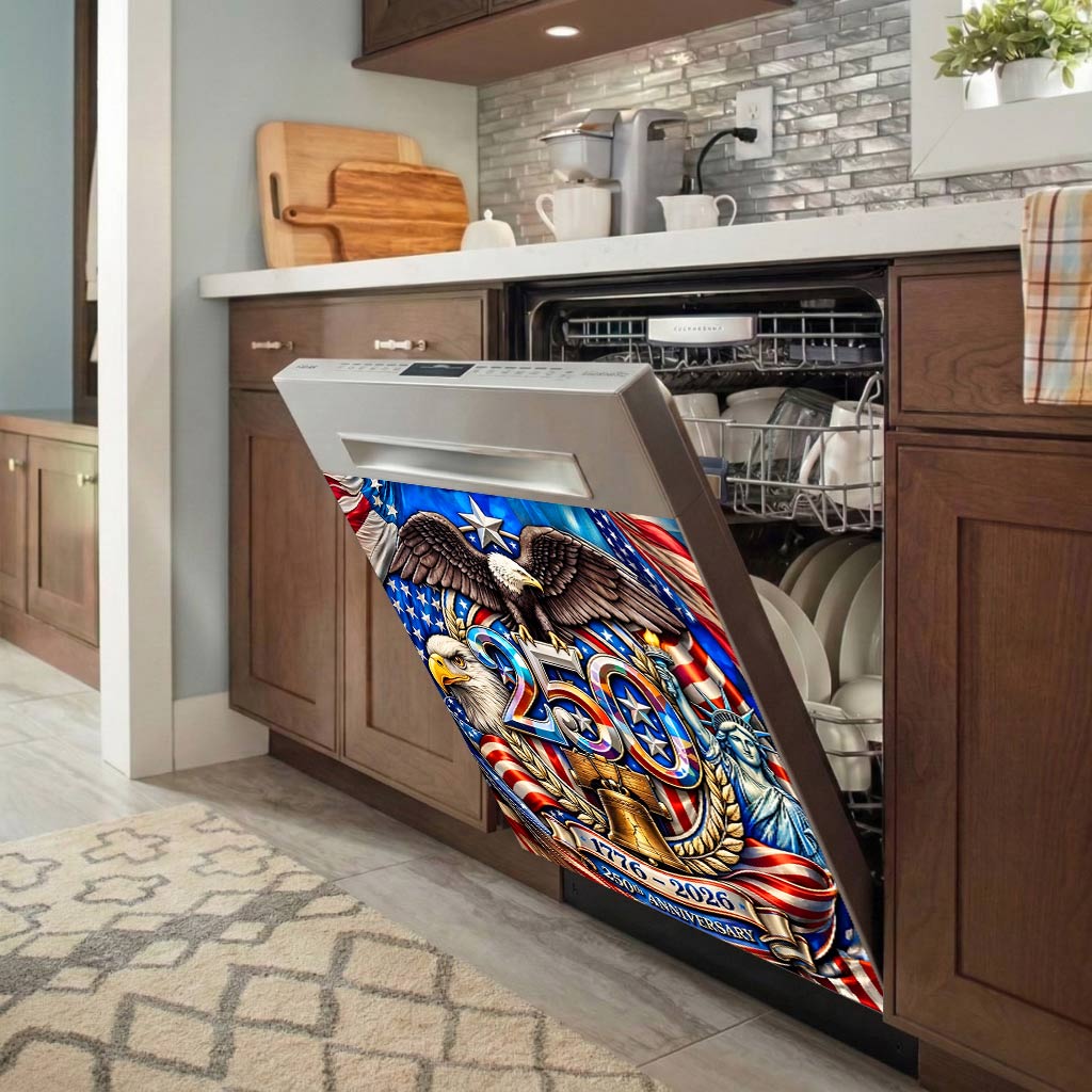 Lorva Magnetic Dishwasher Cover America 250th Anniversary