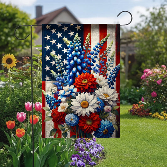 Lorva Garden America Flag Gorgeous Flowers