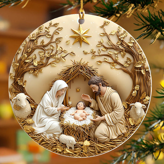 Lorva 2D Acrylic Ornament Holy Family