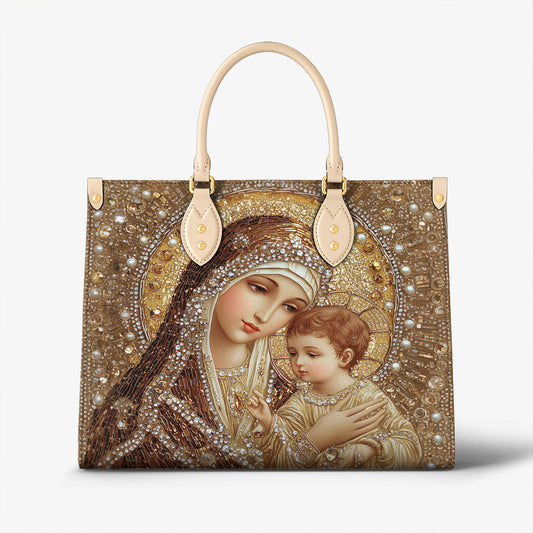 Lorva Personalized Leather Bag Holy Family