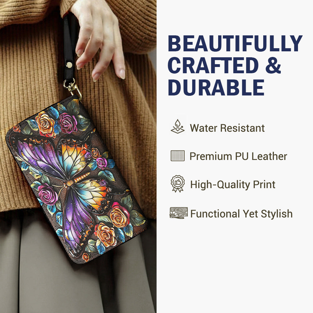Lorva Butterfly Leather Wallet Gorgeous