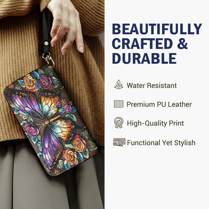 Lorva Butterfly Leather Wallet Gorgeous