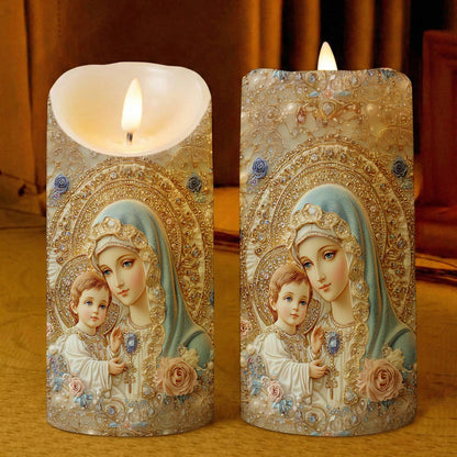 Lorva LED Candle Divine Madonna And Child