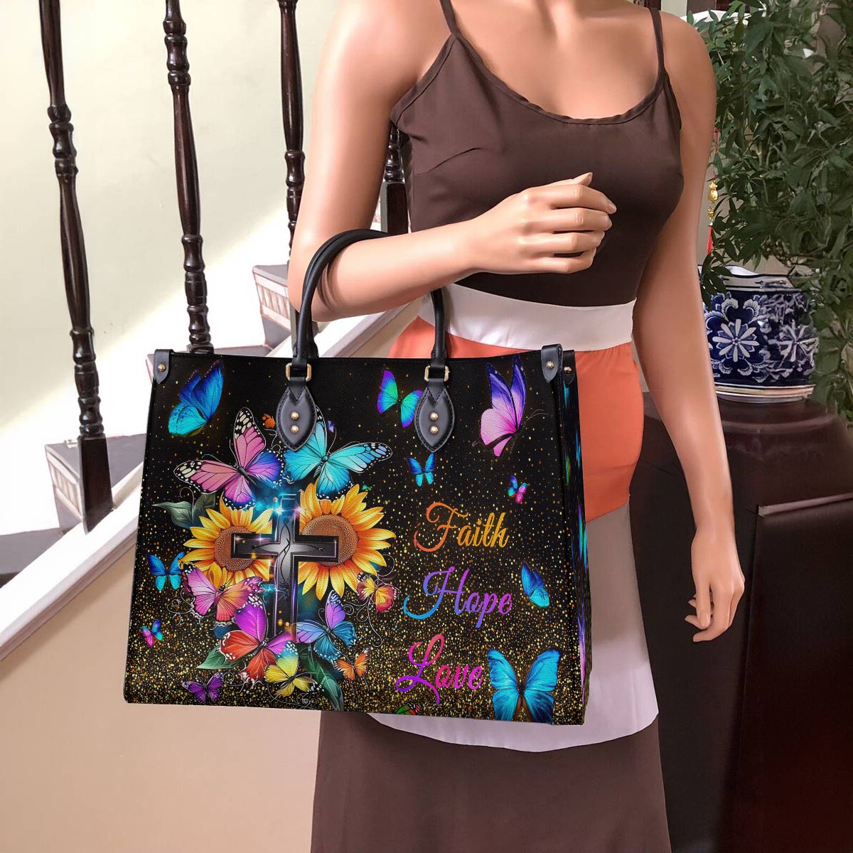 Lorva Butterfly Leather Bag Sunshine & Spirit