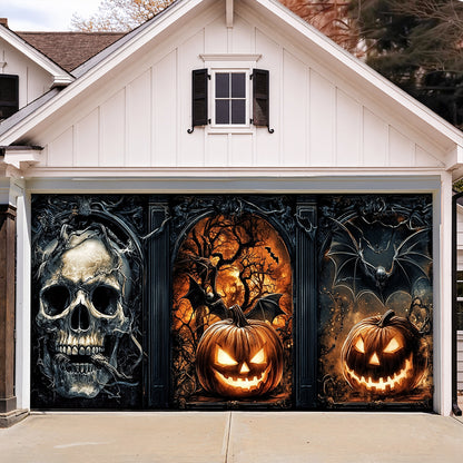 Lorva Halloween Garage Door Banner Decoration Infernal Halloween Gate
