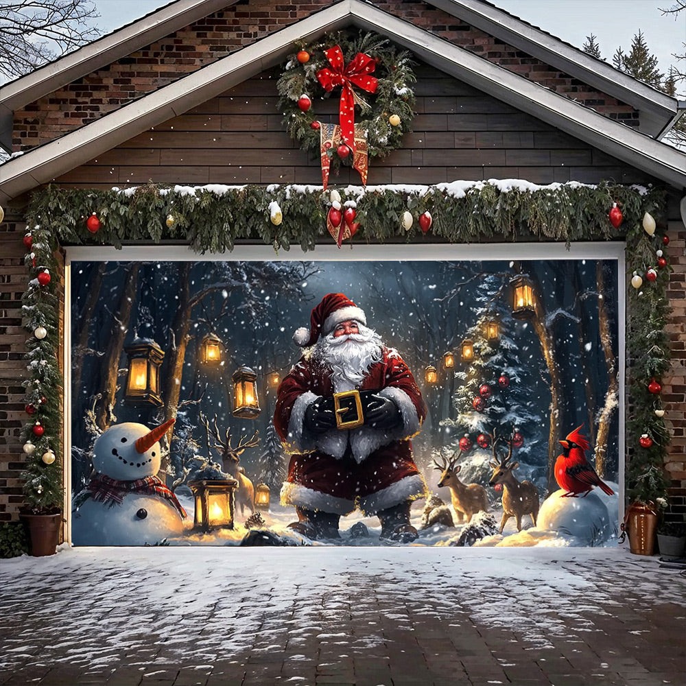 Lorva Christmas Garage Door Banner Decoration Christmas Delight