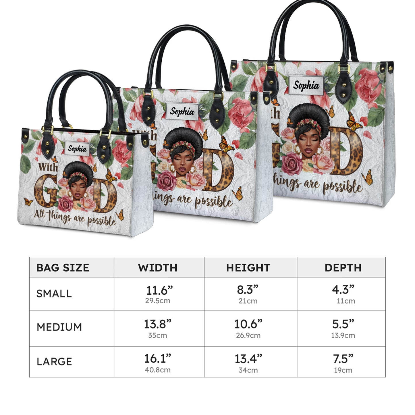 Lorva Leather Bag Leopard Sunflowers