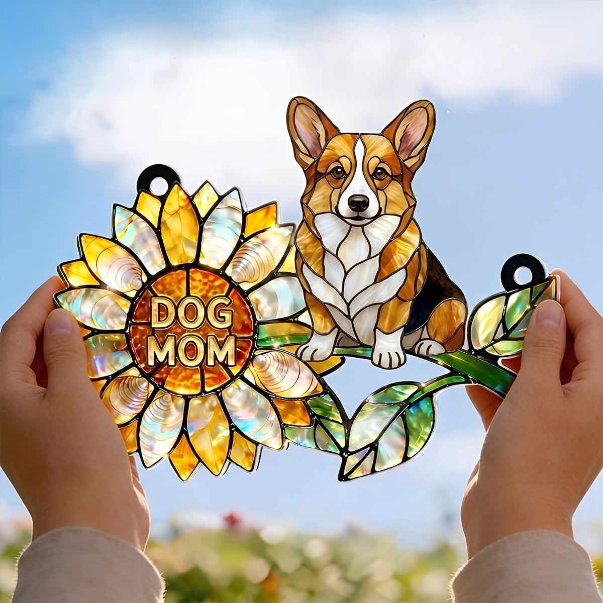 Lorva Corgi Suncatcher Sunshine Dog Mom