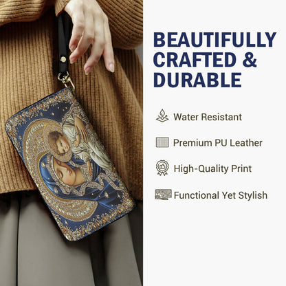 Lorva Virgin Mary Leather Wallet Charming Love
